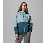 Columbia - Cortavientos con capucha Flash Forward™ II - Azul - Talla M - Mujer