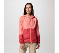 Columbia - Cortavientos con capucha Flash Forward™ II - Rojo - Talla S - Mujer