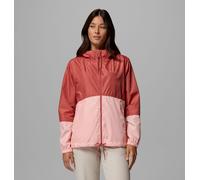 Columbia - Cortavientos con capucha Flash Forward™ II - Rojo - Talla S - Mujer