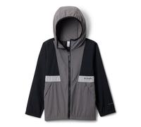 COLUMBIA Cortavientos con capucha Spire Valley. Color negro/gris