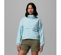 Columbia - Cortavientos corto con capucha Spire Valley™ - Azul - Talla XS - Mujer