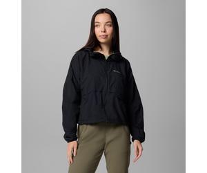 Columbia - Cortavientos corto con capucha Spire Valley™ - Negro - Talla XL - Mujer