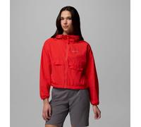 Columbia - Cortavientos corto con capucha Spire Valley™ - Rojo - Talla S - Mujer