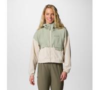 Columbia - Cortavientos corto con capucha Spire Valley™ - Verde - Talla S - Mujer