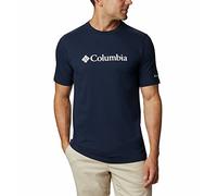 Columbia CSC Basic Logo Short Sleeve, Camiseta De Manga Corta para Hombre, Collegiate Navy/White, Talla XXL