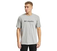Columbia CSC Basic Logo Short Sleeve, Camiseta De Manga Corta para Hombre, Columbia Grey Heather, Talla M