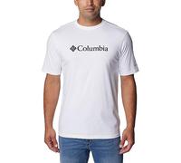 Columbia CSC Basic Logo Short Sleeve, Camiseta De Manga Corta para Hombre, White, Talla L