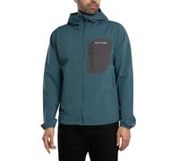 Columbia de los hombres Chaqueta softshell con capucha Tall Heights III, Azul