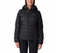 Columbia Delta Ridge Down Hooded Jacket, Chaqueta De Plumas Acolchada Con Capucha Mujer, Black, M