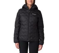 Columbia Delta Ridge Down Hooded Jacket, Chaqueta De Plumas Acolchada Con Capucha Mujer, Black, XL