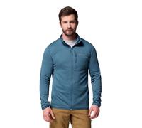 Columbia Essential Hike Grid - Chaqueta de forro polar con cremallera completa para hombre, color azul verdoso, talla M