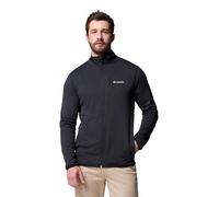 Columbia Essential Hike Grid - Chaqueta de forro polar con cremallera completa para hombre, color negro, talla S