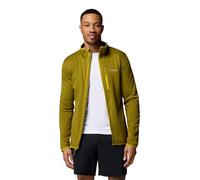 Columbia Essential Hike Grid - Chaqueta de forro polar con cremallera completa para hombre, color verde musgo/musgo antiguo, talla XXL