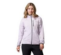 Columbia Essential Hike Grid - Chaqueta de forro polar con cremallera completa para mujer, color perla lavanda/negro, talla L