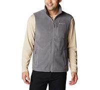 Columbia Fast Trek Fleece Vest, Chaleco Polar para Hombre, City Grey, Talla XXL