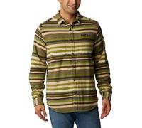 Columbia Flare Gun Fleece Over Shirt Suéter, Verde, XL para Hombre