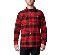 Columbia Flare Gun-Franela elástica Camisa de Manga Larga, Sail Red River Crossing Plaid, M para Hombre