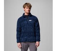 Columbia - Forro polar sherpa con media cremallera Rugged Ridge™ - Azul - Talla M - Hombre