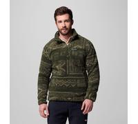 Columbia - Forro polar sherpa con media cremallera Rugged Ridge™ - Verde - Talla M - Hombre
