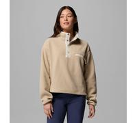 Columbia - Marcas - Helvetia II Cropped Half Snap Fleece Ancient Fossil Dark Stone Chalk para Mujer - Talla S - Beige Beige S