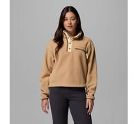 Columbia - Marcas - Helvetia II Cropped Half Snap Fleece Canoe para Mujer - Talla XL - Marrón Marrón XL