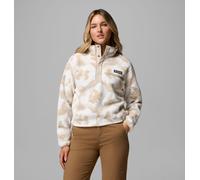 Columbia - Forro polar sherpa corto con cierre medio y estampado Helvetia™ II - Blanco - Talla XL - Mujer