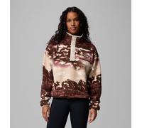 Columbia - Forro polar sherpa corto con cierre medio y estampado Helvetia™ II - Marrón - Talla M - Mujer