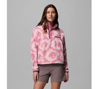 Columbia - Forro polar sherpa corto con cierre medio y estampado Helvetia™ II - Rojo - Talla L - Mujer