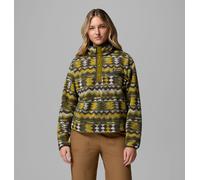 Columbia - Marcas - Helvetia II Printed Cropped Half Snap Mossy Green Retrotree para Mujer - Talla M - Verde Verde M