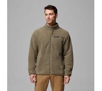 Columbia Rugged Ridge High Pile - Chaqueta de forro polar con cremallera completa para hombre, color verde piedra, talla S