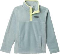 Columbia - Forros polares/plumíferos niños - Steens Mtn II 1/4 Snap Fleece Pull-Over Crushed Blue Citron Haze - Talla Infantil L - Azul Azul L