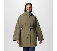 Columbia - Gabardina impermeable Here And There™ III - Verde - Talla XS - Mujer