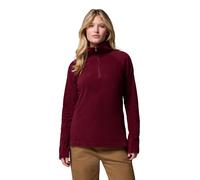Columbia Glacial 4 - Forro polar con media cremallera para mujer, color vino intenso, talla XL