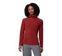 Columbia Glacial - Sudadera con cremallera 4 1/2 para mujer, forro polar, color rojo óxido, talla M