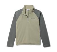 Columbia Glacial - Sudadera con media cremallera para niños jóvenes, forro polar, color safari/sedona salvia, talla M