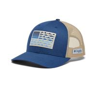Columbia PFG Fish Flag Mesh Snap Back Tapa, Carbon/Ancient Fossil, Talla única Unisex Adulto