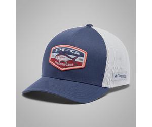 Columbia - Gorra de malla PFG Patch™ - Azul - Talla L/XL - Unisexo
