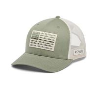 Columbia Gorra Unisex PFG de Malla con diseño de Bandera de Peces, ciprés/fósil, Talla única