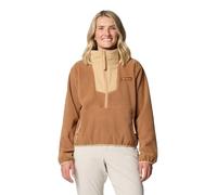 Columbia Half Zip Fleece Sequoia Grove-Forro Polar con Media Cremallera, Marrón Camello/Canoa, S para Mujer