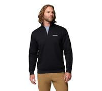 Columbia Hart Mountain II - Sudadera de forro polar con media cremallera para hombre, negro, talla S