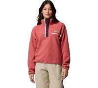 Columbia - Marcas - Helvetia II Cropped Half Snap Fleece Washed Red Moonvista Dark Stone para Mujer - Talla S - Rojo Rojo S