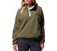 Columbia - Helvetia II Cropped Half Snap Fleece Stone Green Safari para Mujer de Nylon - Talla M - Caqui Caqui M