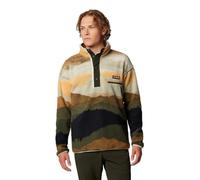 Columbia Helvetia II - Forro polar estampado a media presión para hombre, Dolomitas de paisaje verde, X-Large