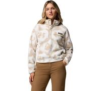 Forro polar Sherpa corto semiabotonado Helvetia Mujer Talla XS. Color Beige