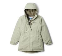 Columbia - Chaqueta larga, impermeable y aislante con capucha Hikebound™ II -Verde - Talla M (10-12 a) - Niña