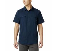 Columbia Hombre Camisa de manga corta, Azul ( Collegiate Navy ), L