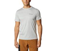 Columbia Hombre Camiseta técnica de Manga Corta, Columbia Grey Heather 039, M