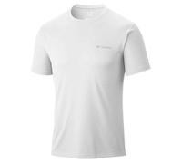 Columbia Hombre Camiseta técnica de Manga Corta, White 100, M