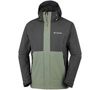 Columbia Hombre Chaqueta impermeable, Evolution Valley Jacket, Nailon, Verde (Cypress/Shark), Talla: M, 1773843