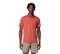 Camiseta de hombre Columbia Tech Trail Polo Talla: M / Color: rojo